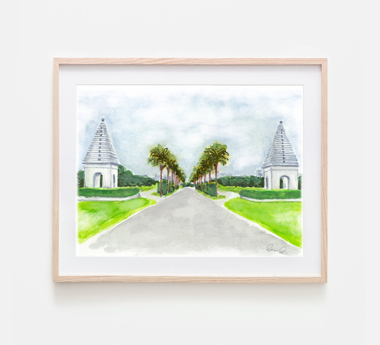 Alys Beach Art Print 30A Art Watercolor Painting of Alys Beach Vacation Artwork 30A Gift Artwork Rosemary Beach Florida Seaside Beach