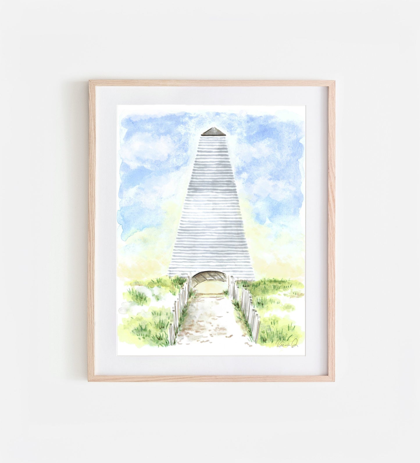 Coleman Pavilion Seaside Florida Art Print 30A Art Seaside Florida Painting Watercolor Print Beach Keepsake Beach Vacation Artwork