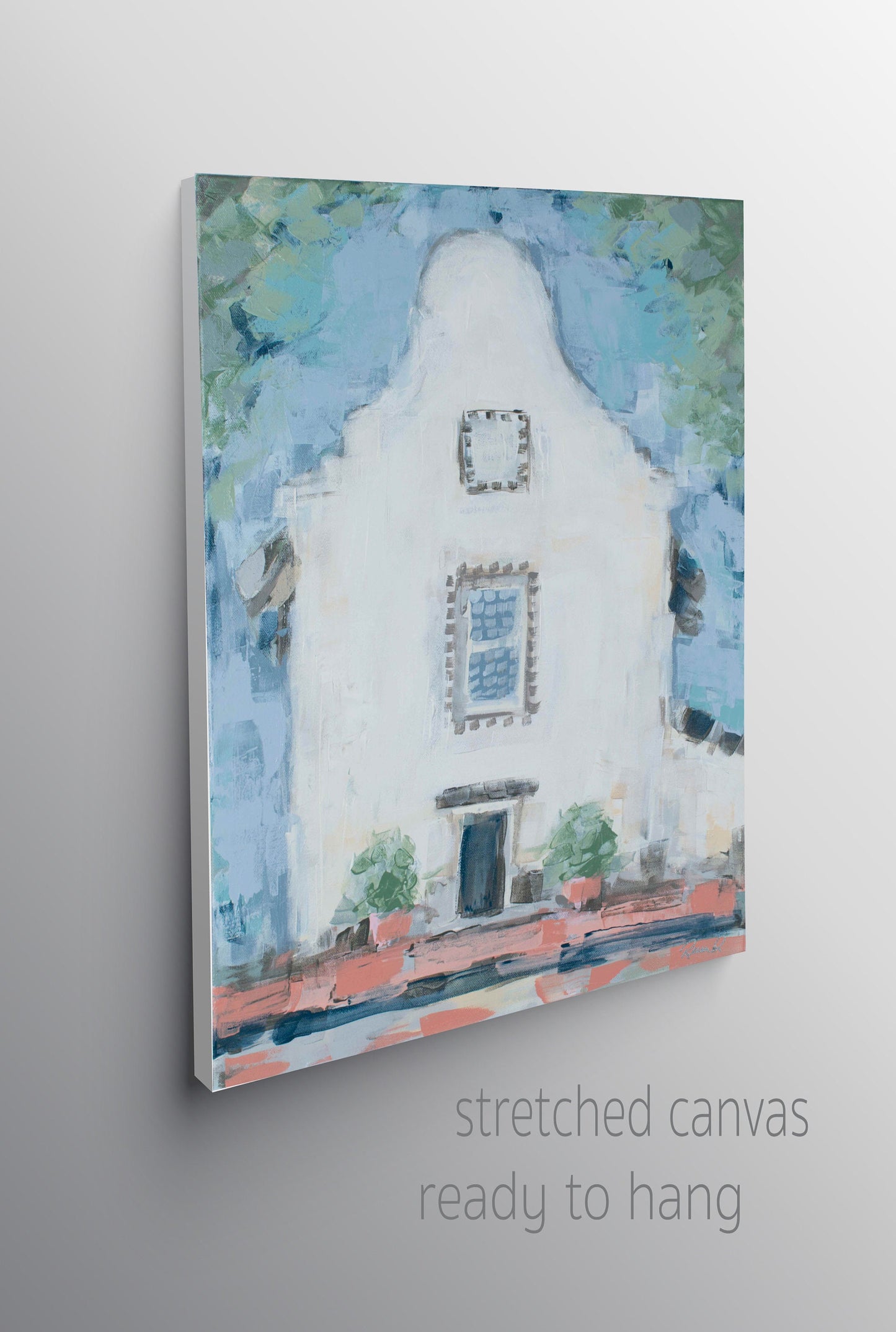 Rosemary Beach Town Hall & Post Office Canvas 30A Art Rosemary Beach Hand Embellished Giclee Florida Beach Artwork Wedding Gift Beach Decor