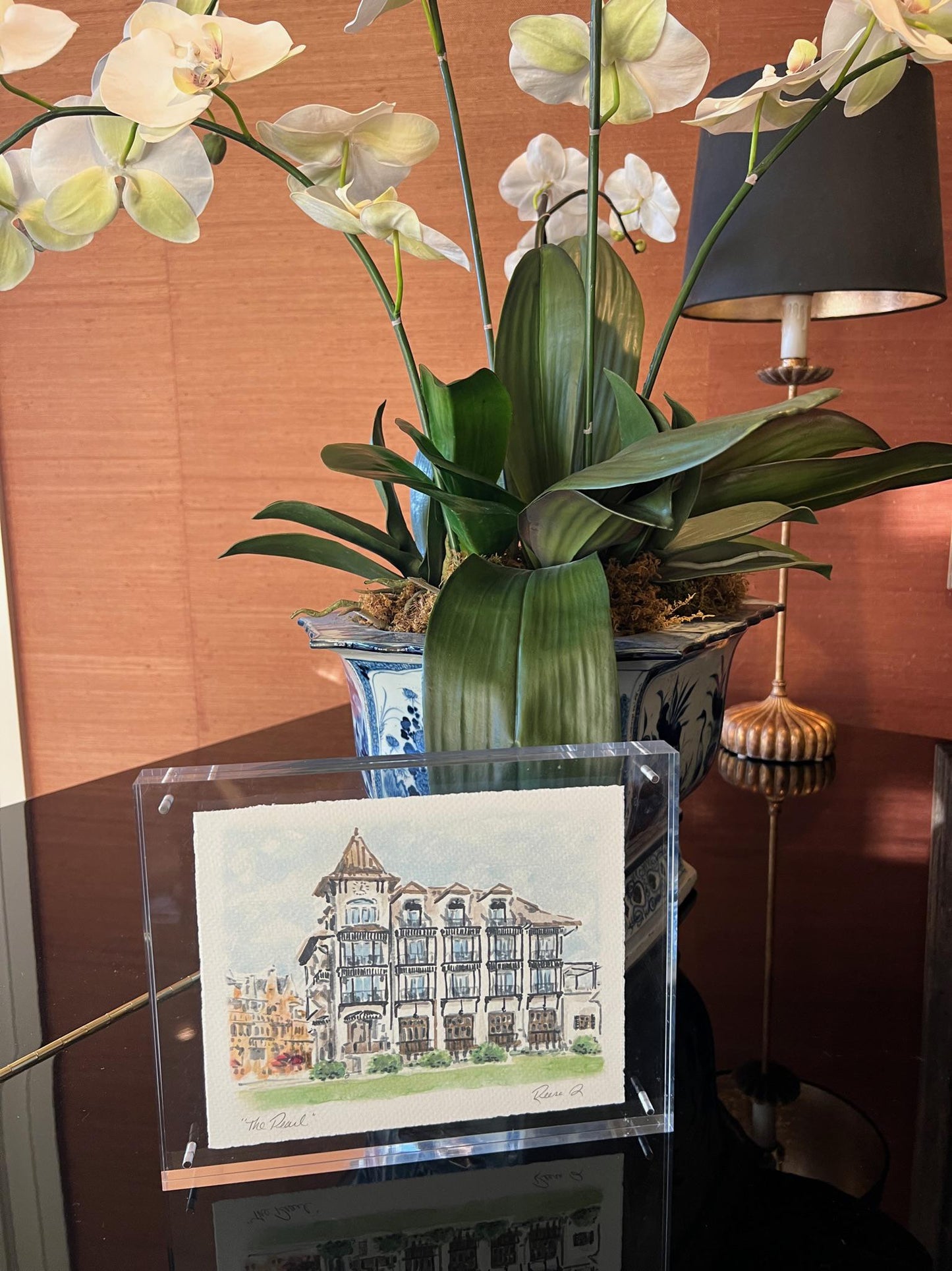 The Pearl Hotel Art Print 30A Art Rosemary Beach Painting Watercolor Wedding Venue Art Anniversary Gift Vacation Keepsake Rosemary Beach Art