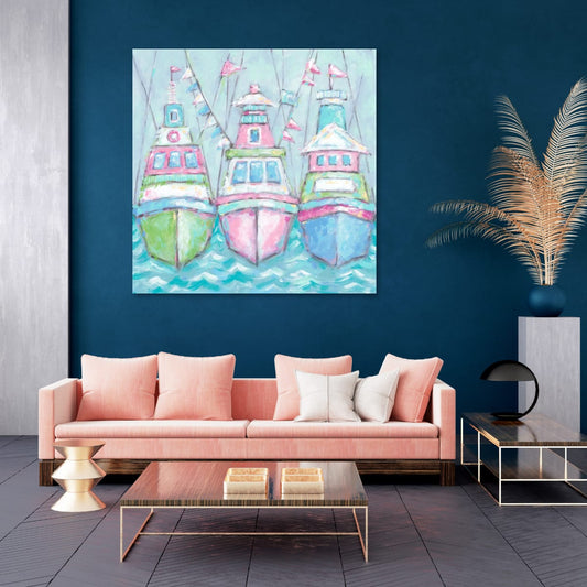Pastel Boat Parade