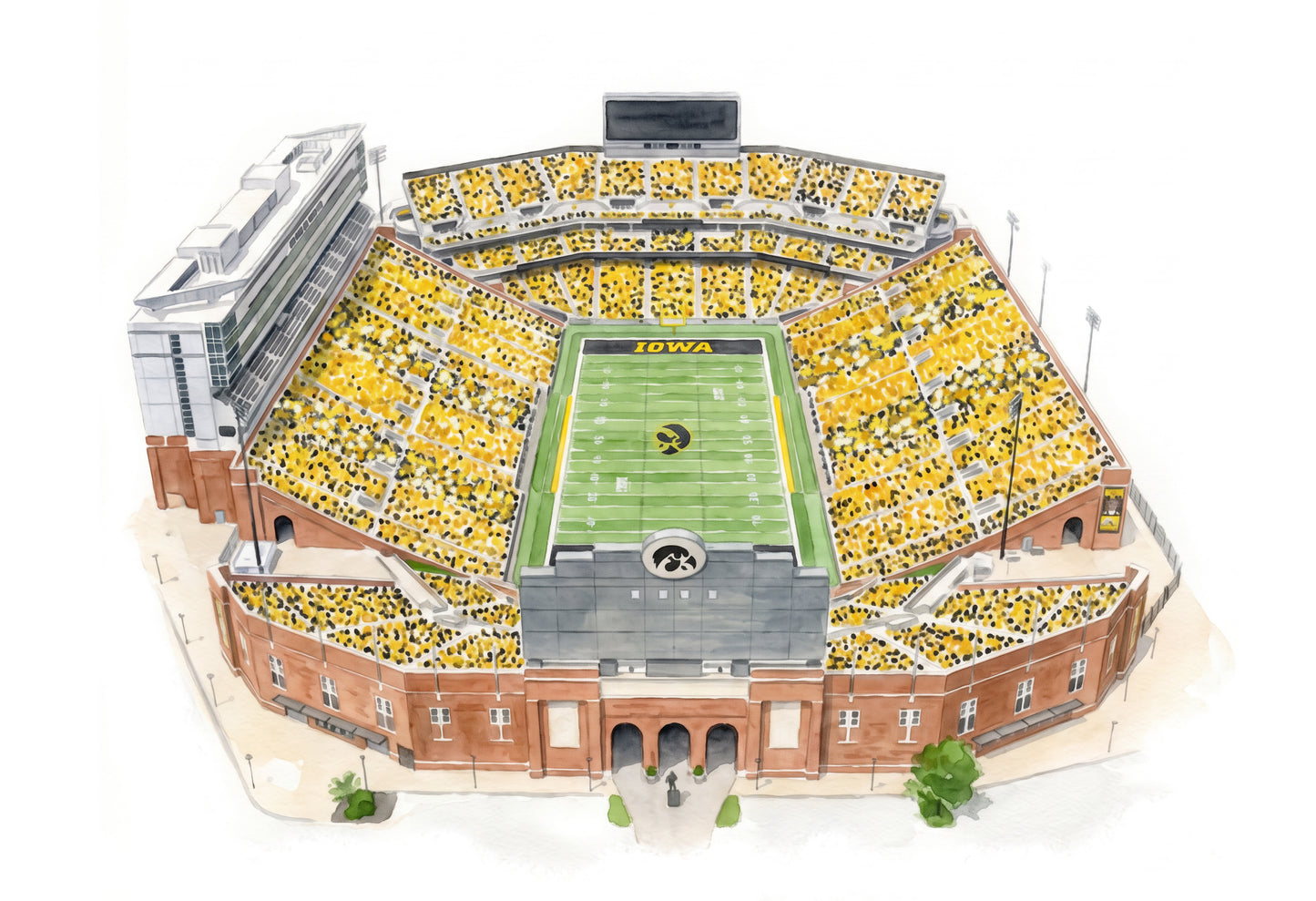 Kinnick Stadium Print
