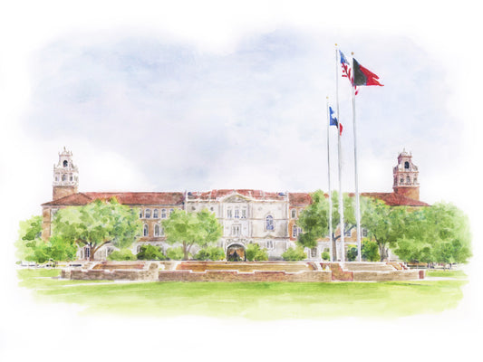 Texas Tech Administration Building Print