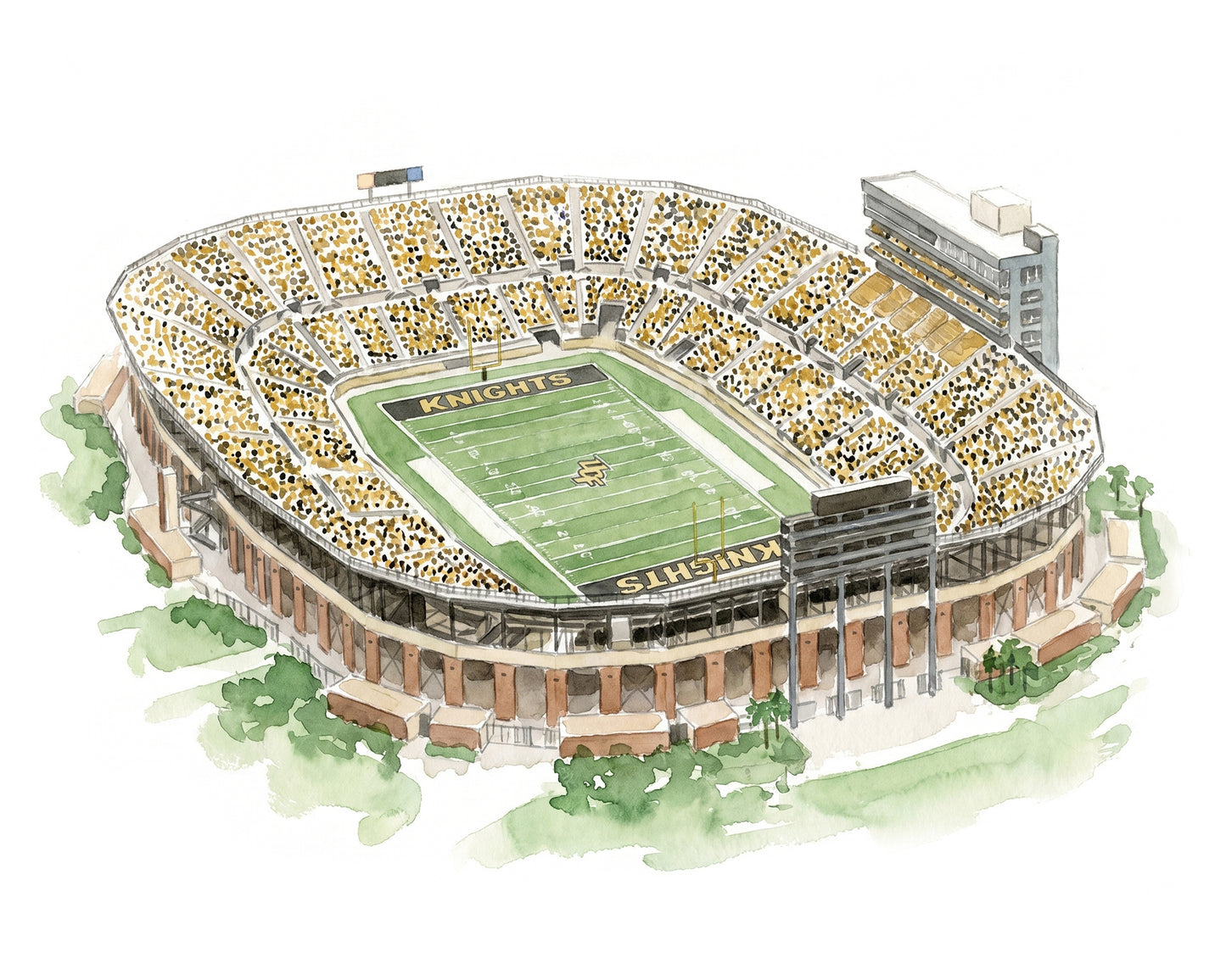 UCF Football Stadium Print