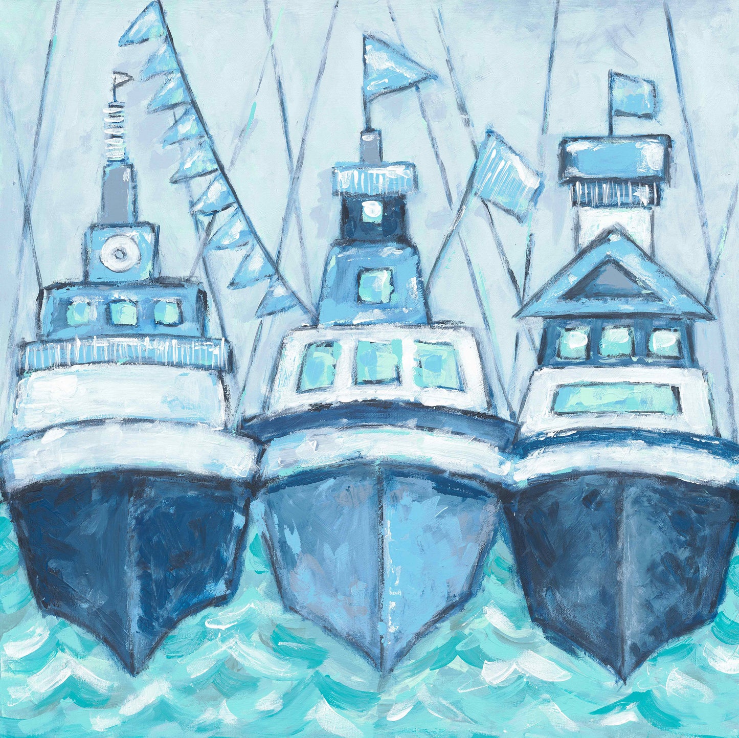 Sailing in Shades of Blue