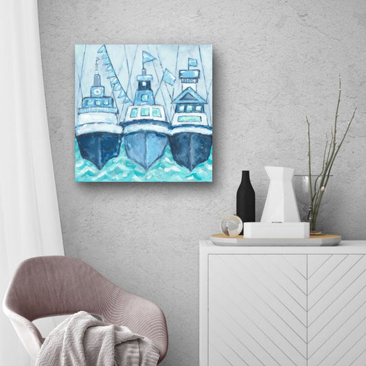 Sailing in Shades of Blue