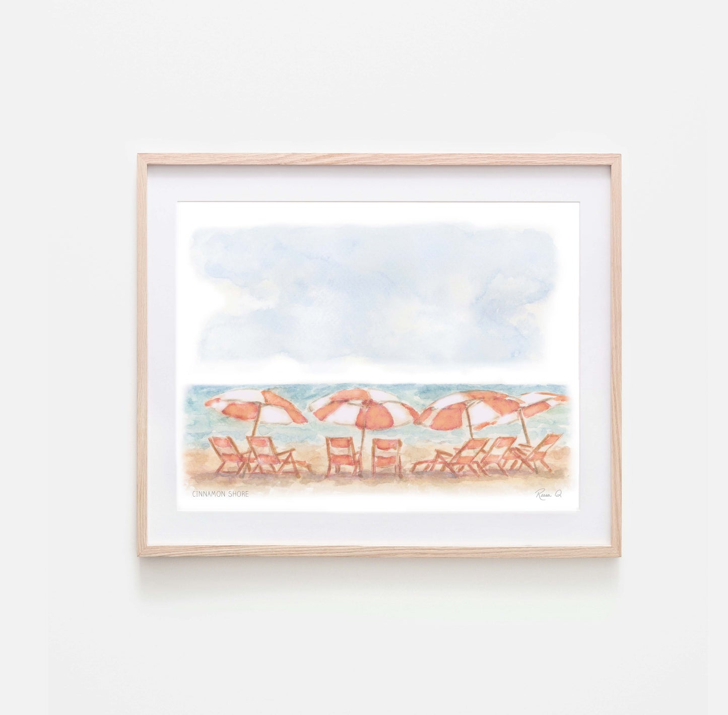 Cinnamon Shore Beach Day Print