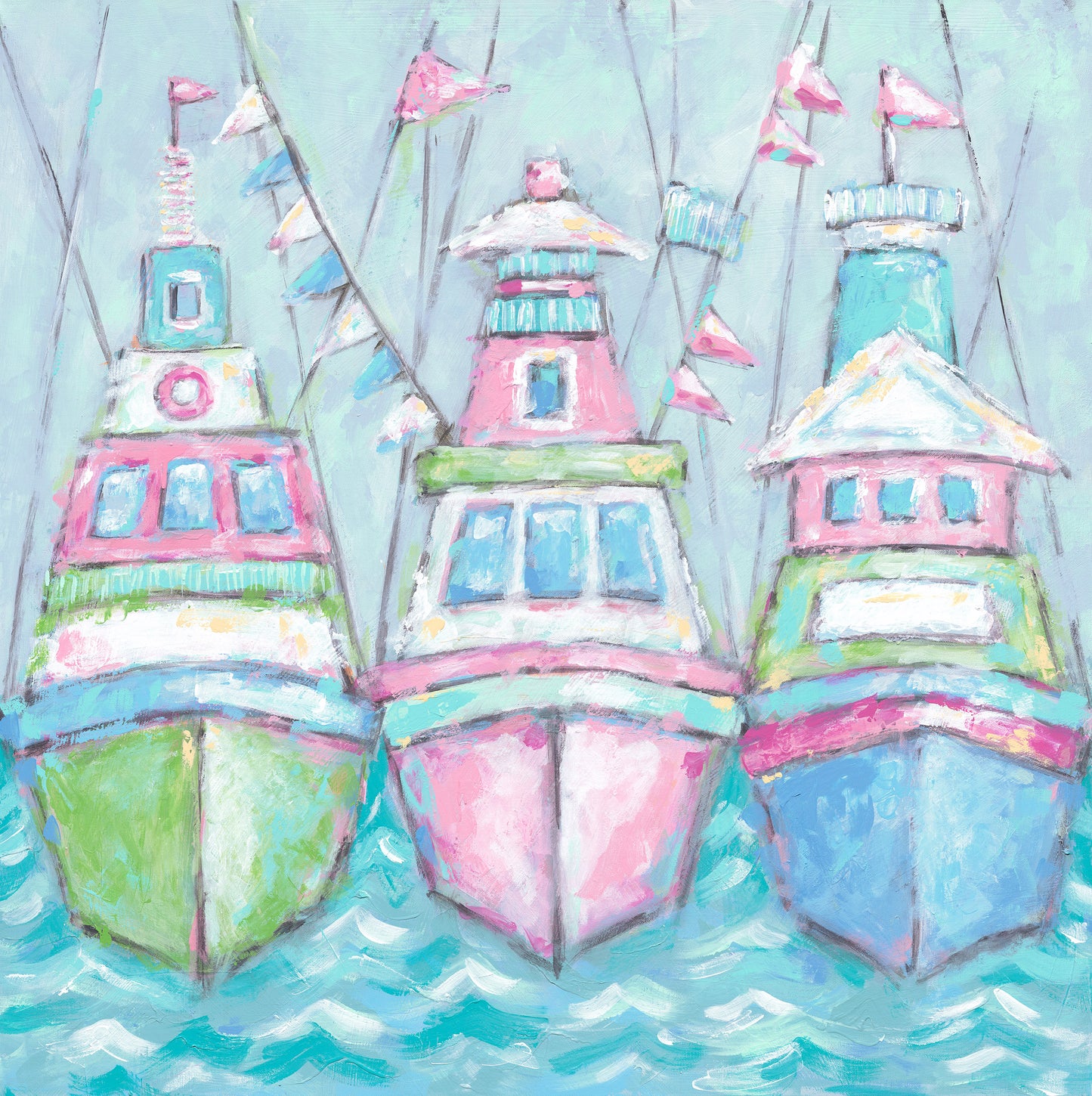 Pastel Boat Parade