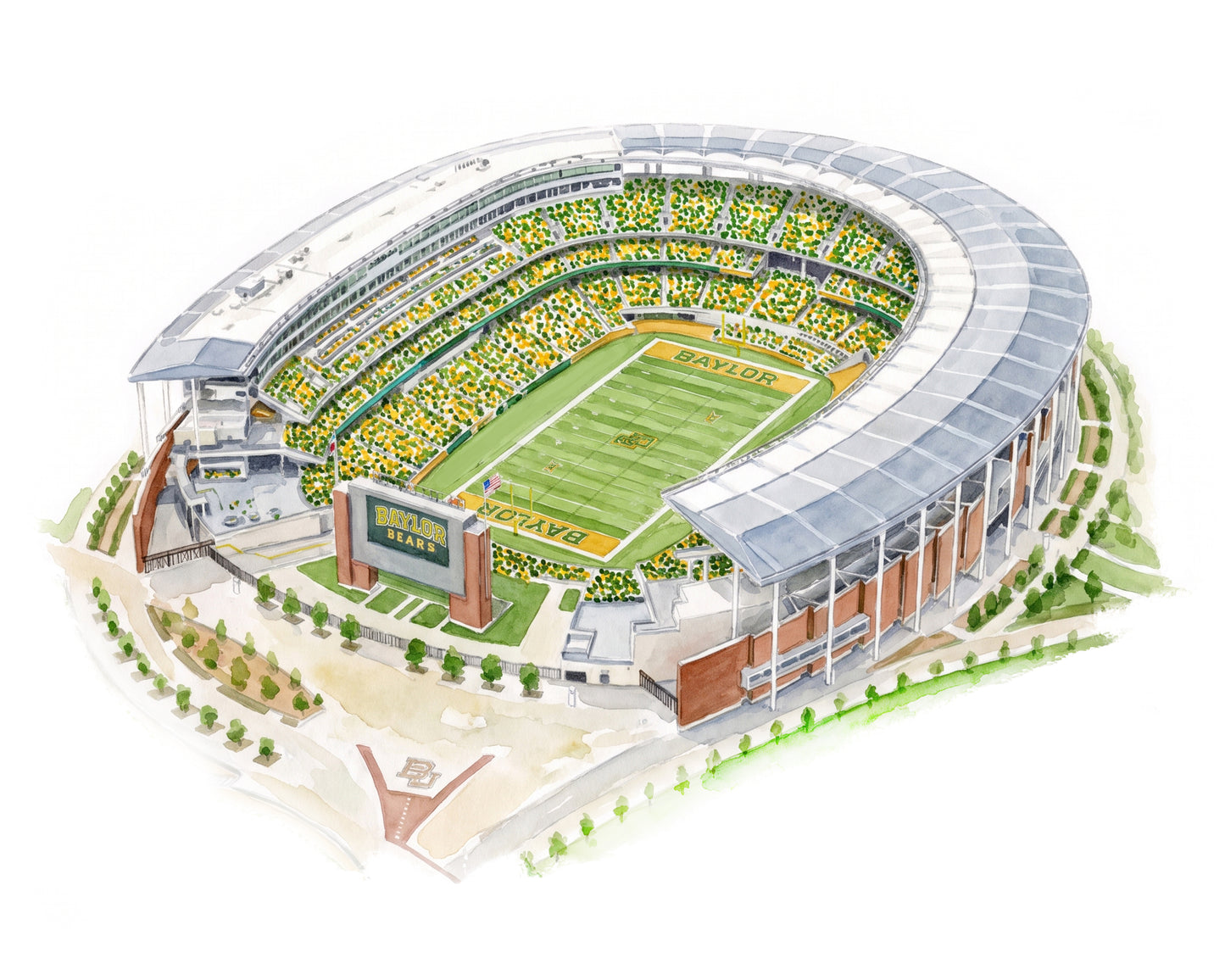 McLane Stadium Print