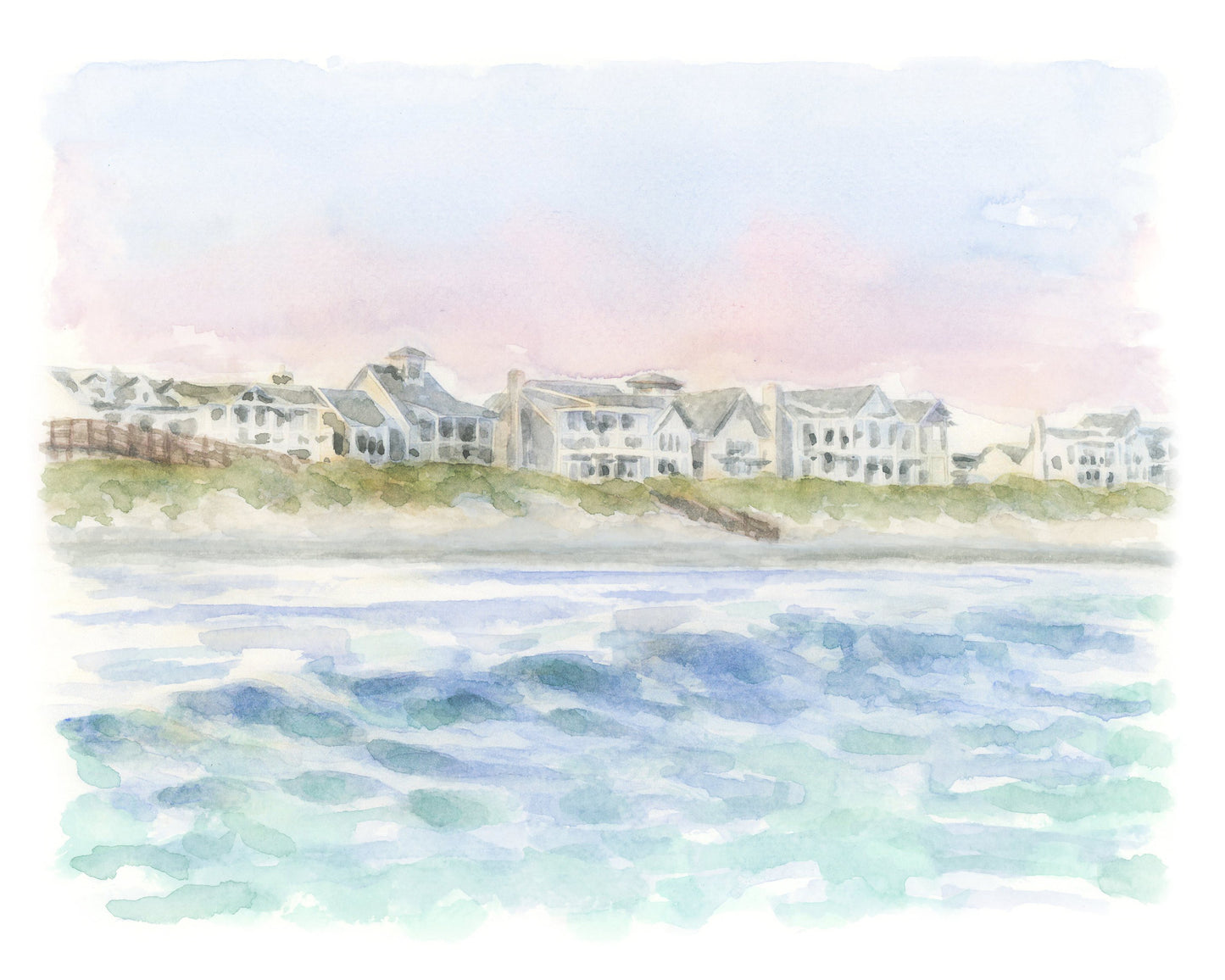 Cinnamon Shoreline Print