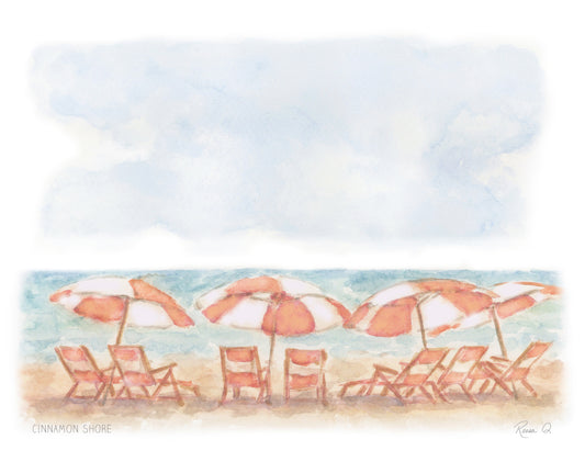 Cinnamon Shore Beach Day Print