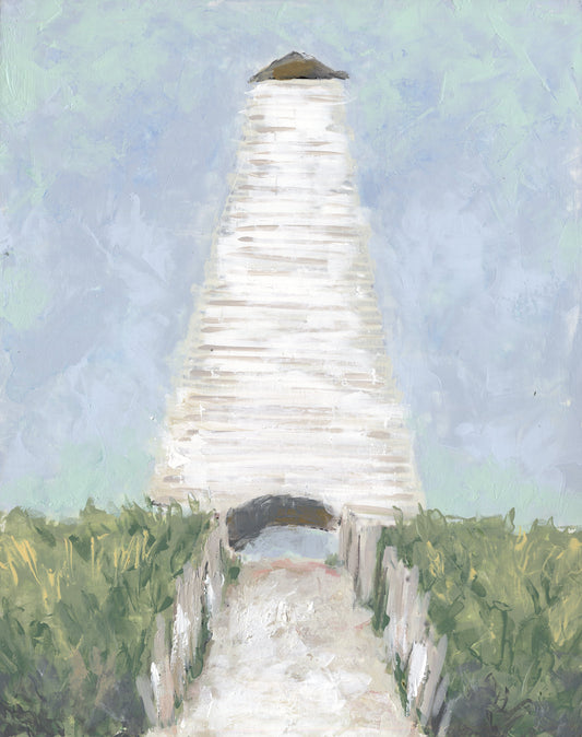 Seaside Florida Art: Coleman Pavilion Hand Embellished Giclee Canvas