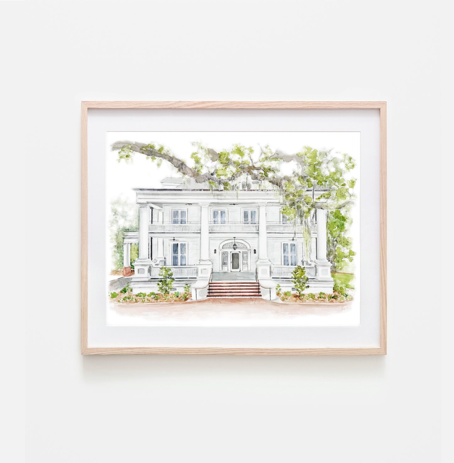 Custom Venue Watercolor Portrait
