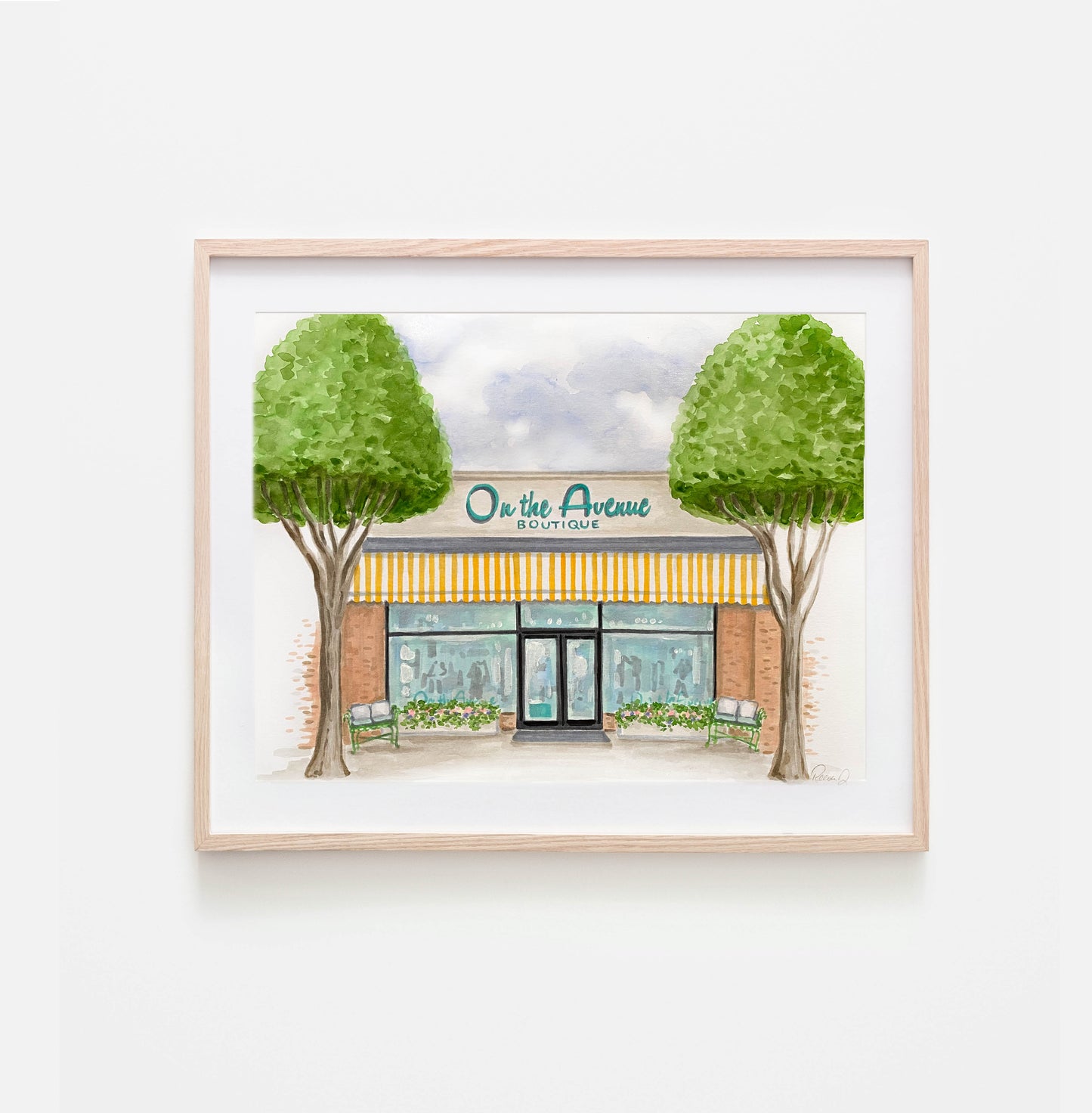 Custom Business Watercolor Portrait