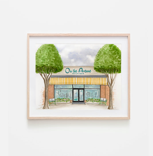 Custom Business Watercolor Portrait