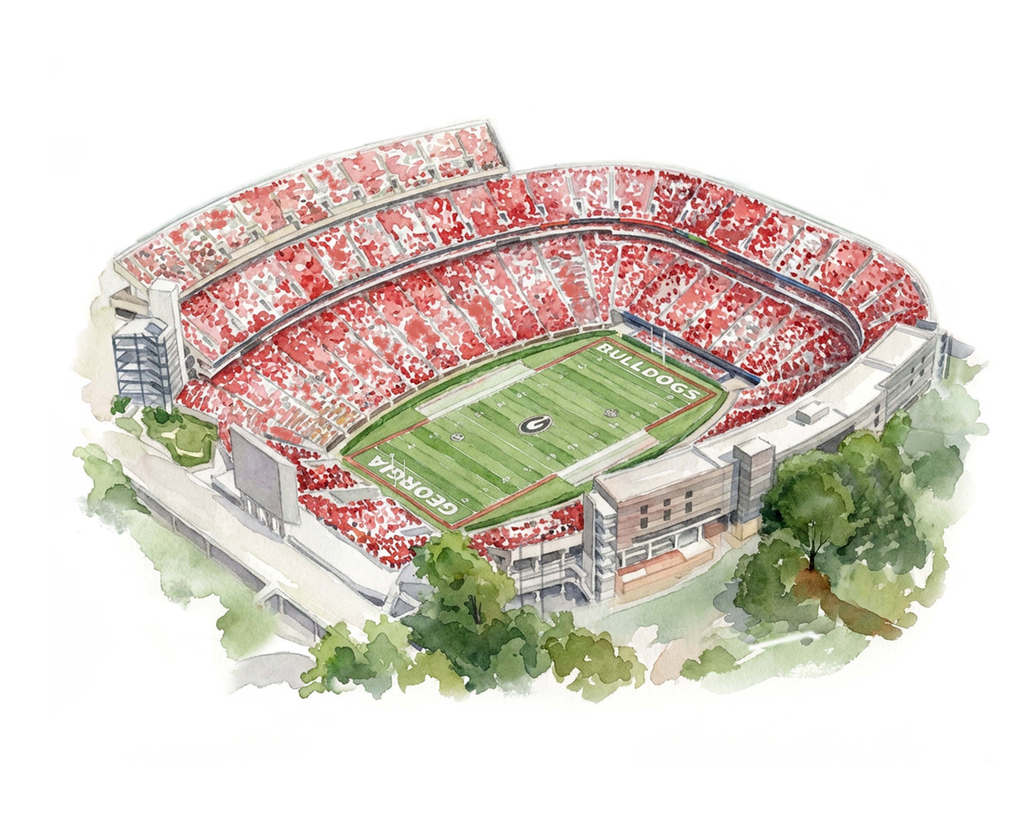 Sanford Stadium Print