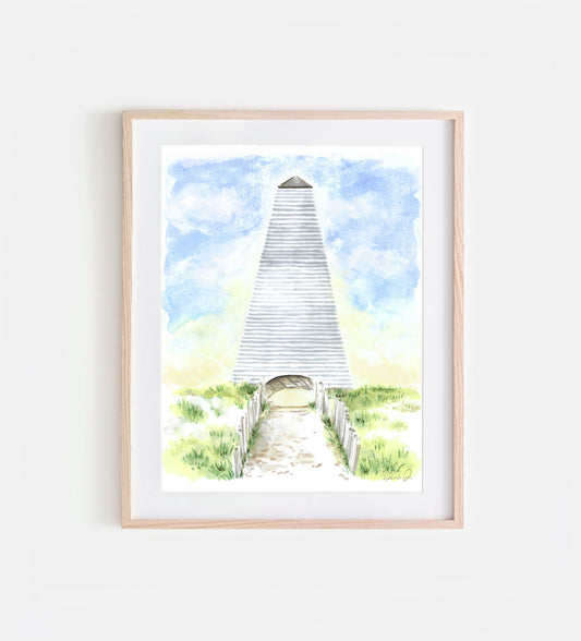 Coleman Pavilion Seaside Florida Art Print 30A Art Seaside Florida Painting Watercolor Print Beach Keepsake Beach Vacation Artwork
