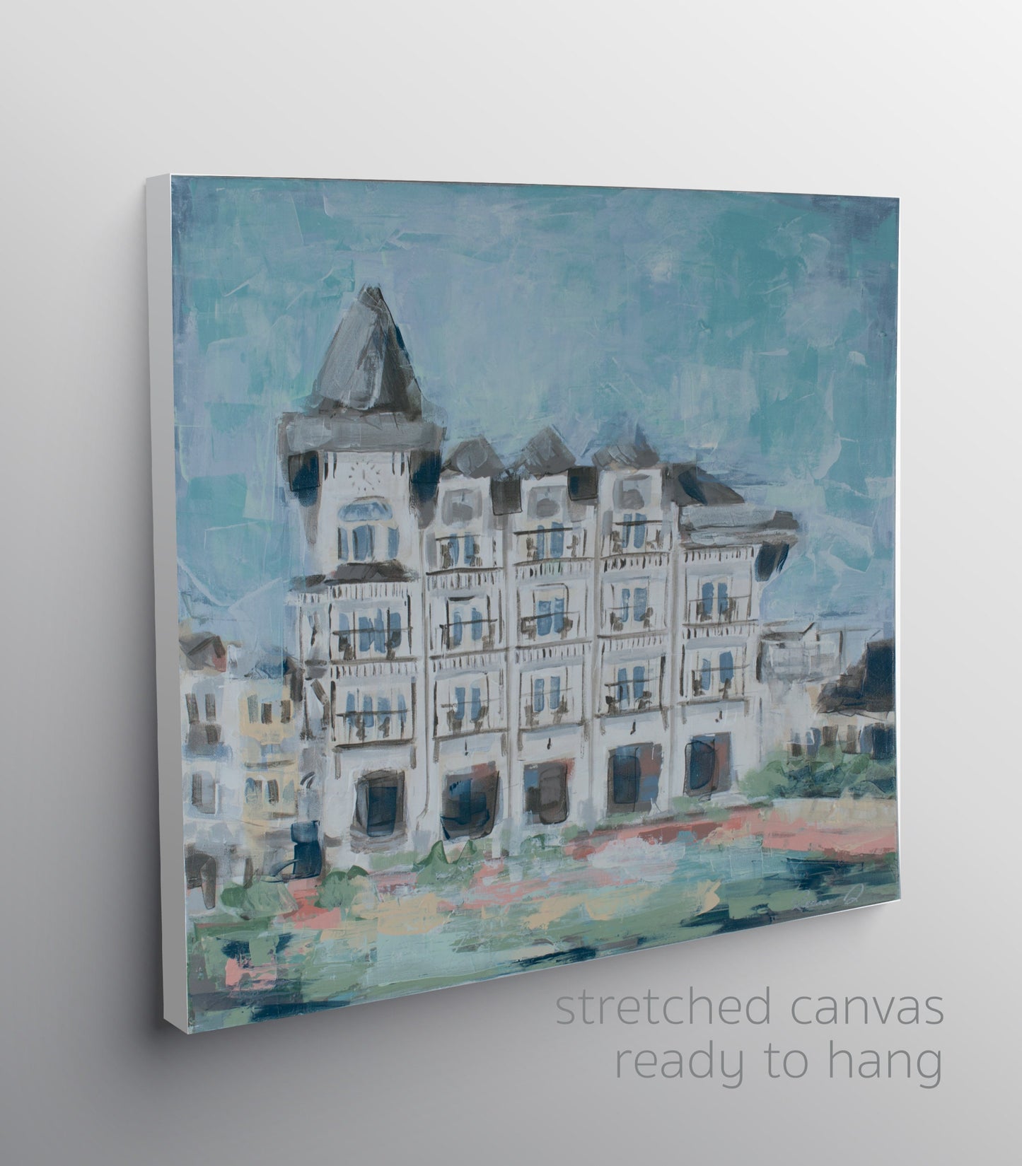 The Pearl Rosemary Beach Canvas 30A Art Rosemary Beach Hand Embellished Giclee Florida Beach Artwork Wedding Gift Beach Decor 30A Canvas