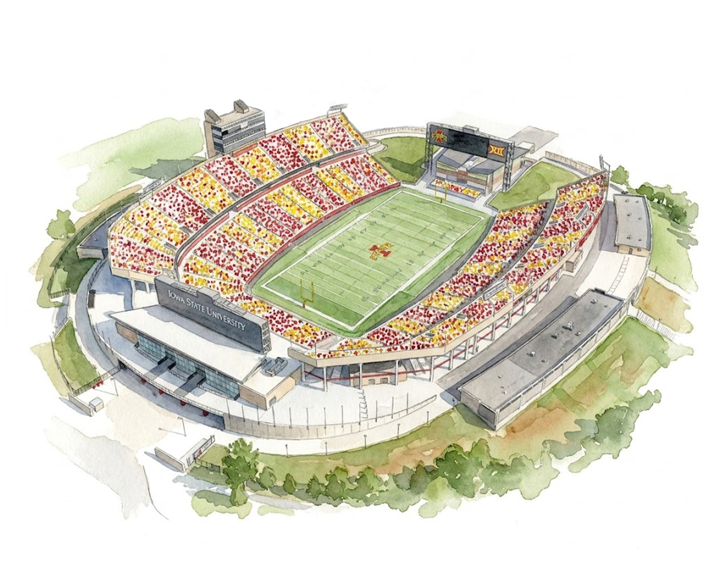 Jack Trice Stadium Print