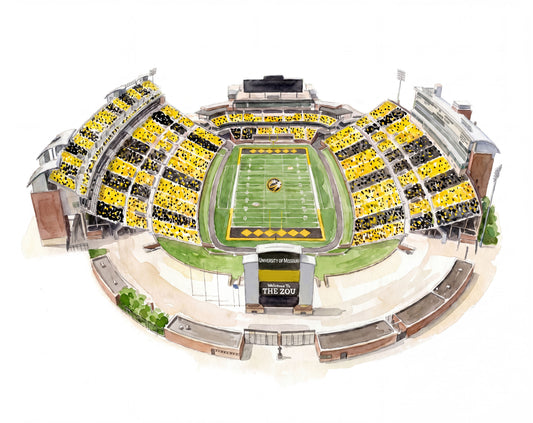 Faurot Field Memorial Stadium Print