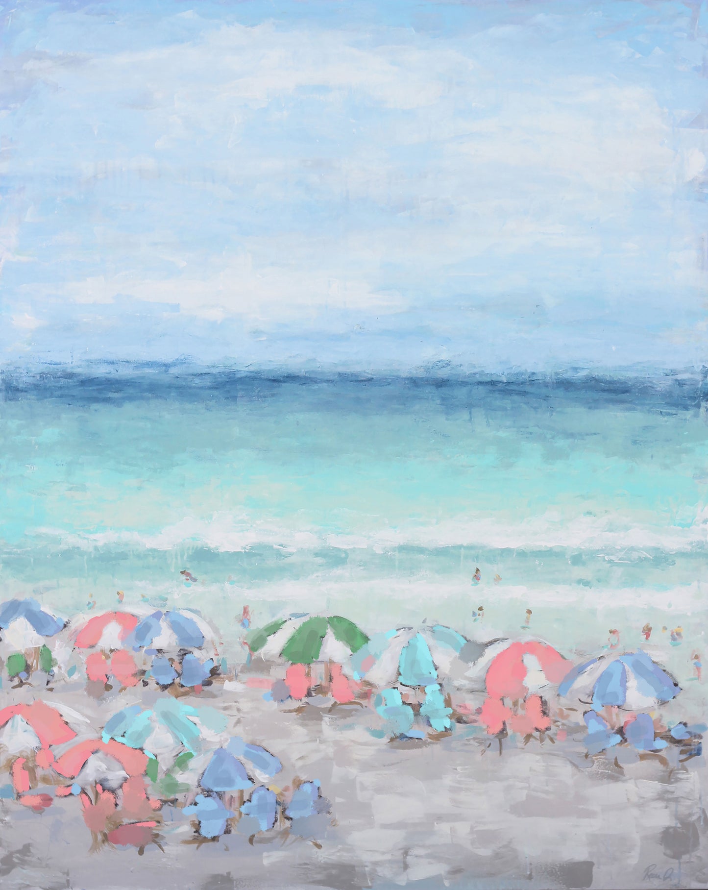 Multicolor Beach Day