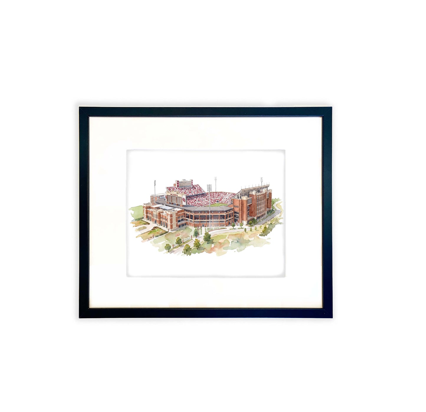 Gaylord Family - Oklahoma Memorial Stadium Print