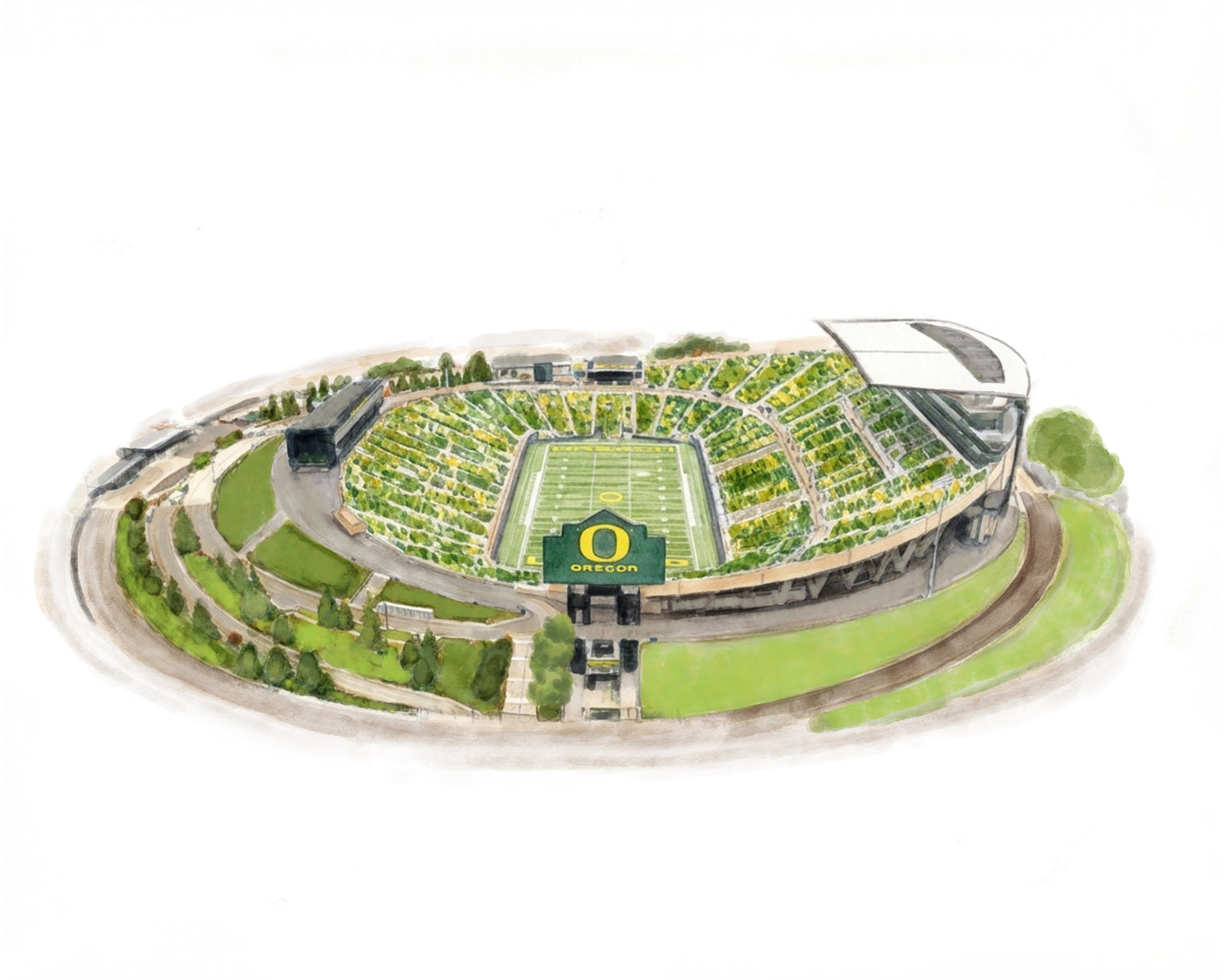 Autzen Stadium Print