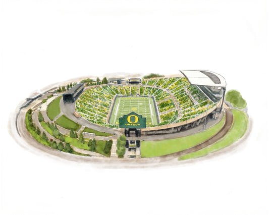 Autzen Stadium Print
