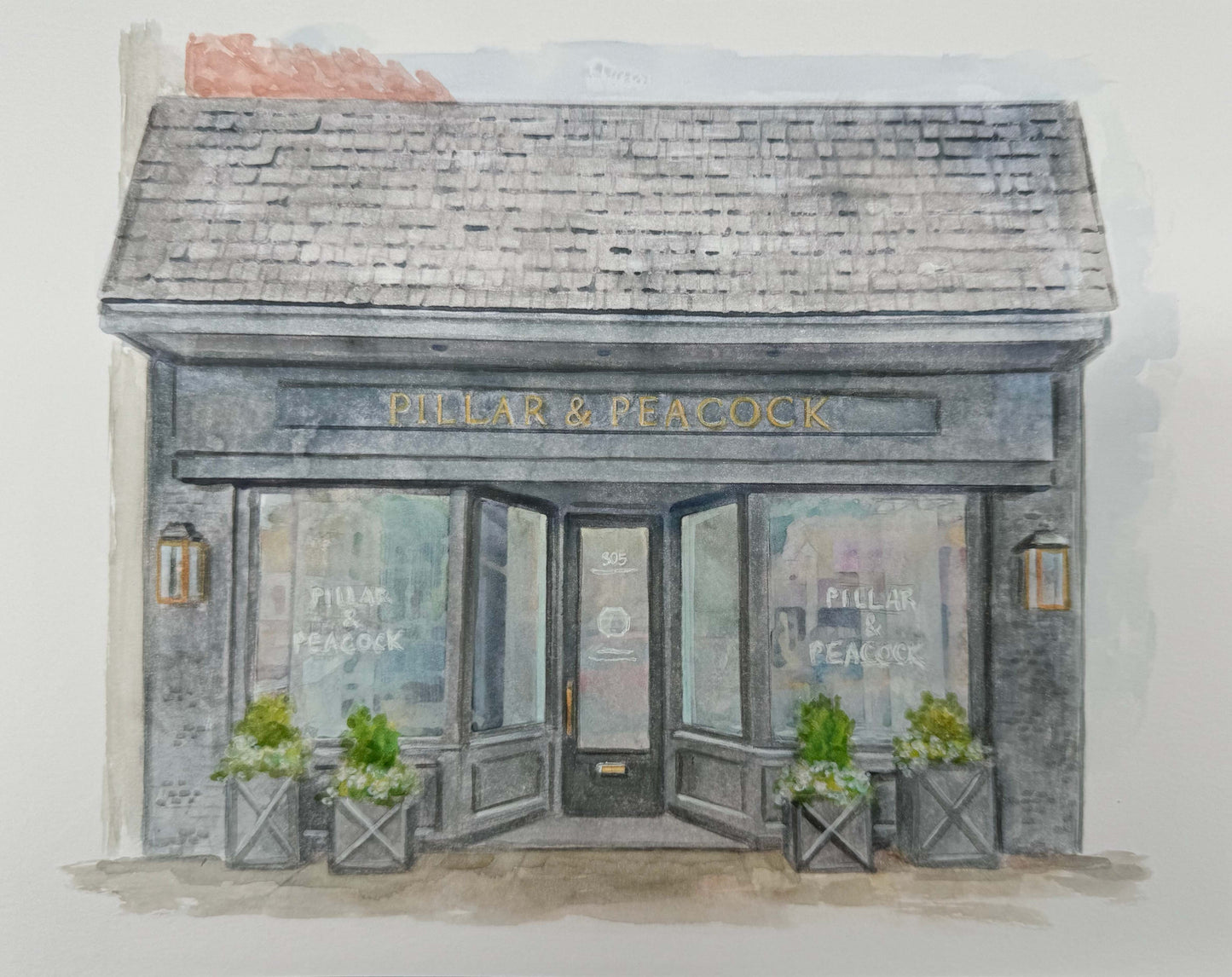 Custom Business Watercolor Portrait