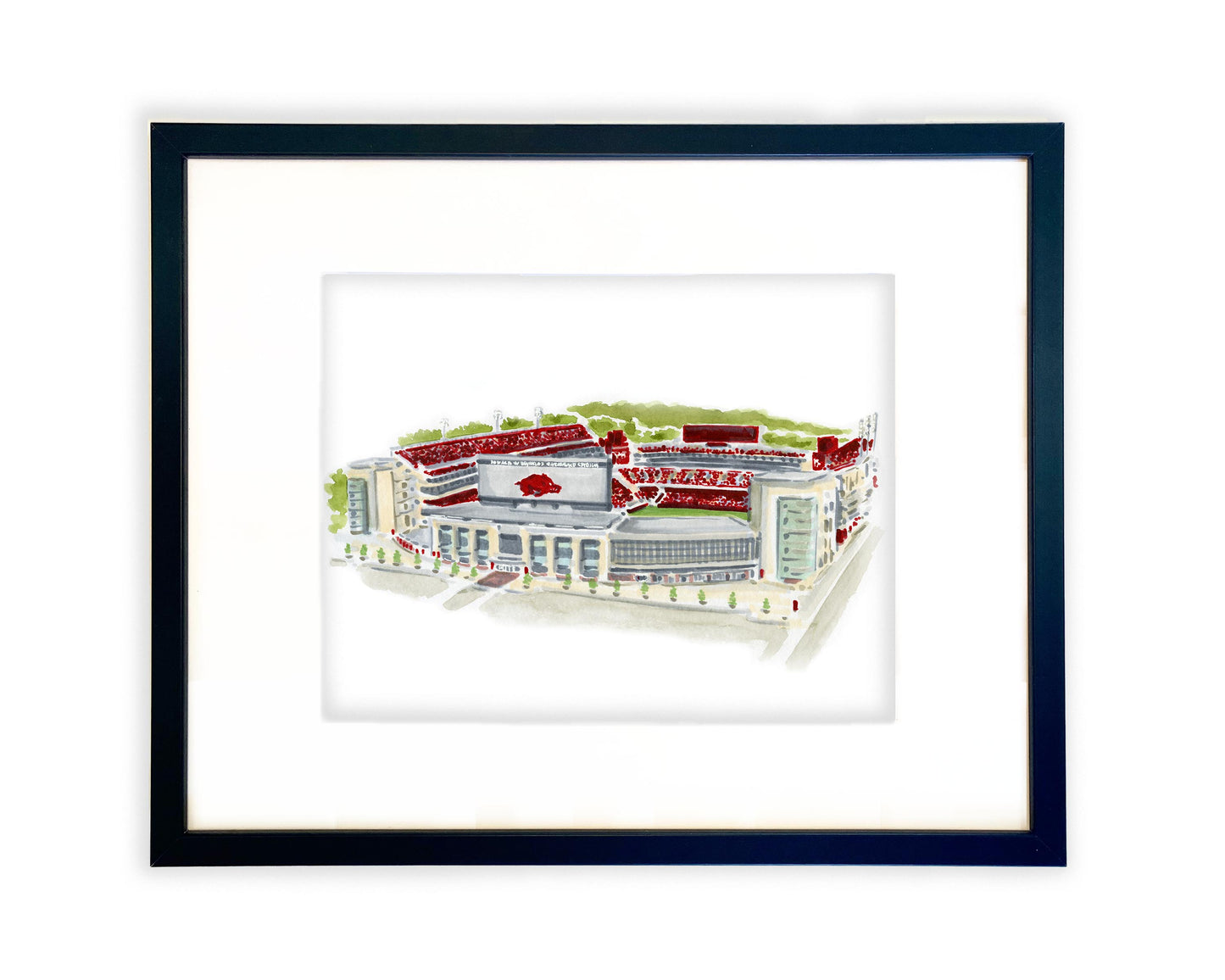 Reynolds Razorback Stadium Print