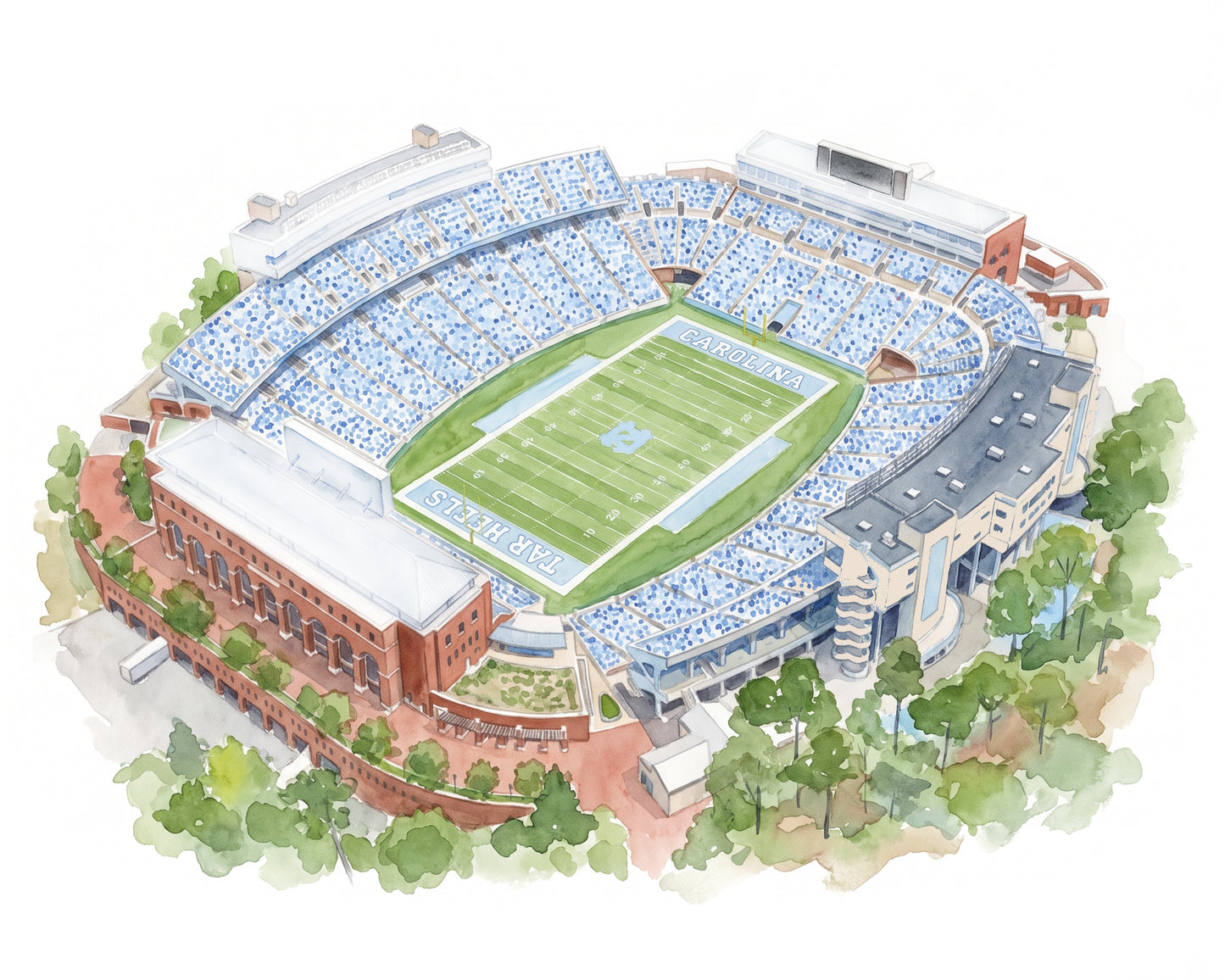Kenan Memorial Stadium Print